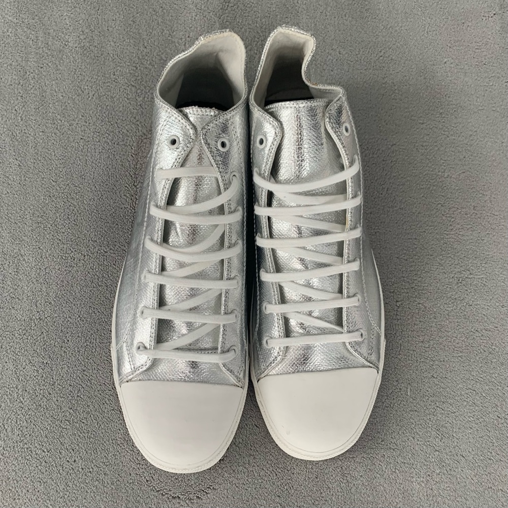 Zara Silver High Top Sneakers